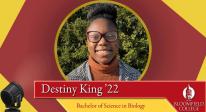 Destiny King ’22, Alumna